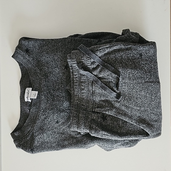 SPLENDID Girls Gray Soft Star Print 2-Piece Set Size 14 Top & Sz 12 Pants - Picture 1 of 12